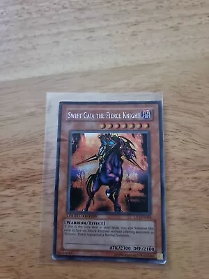 Yugioh Card Swift Gaia The Fierce Knight CT1-EN004 Secret Rare Limited Edition • £0.99