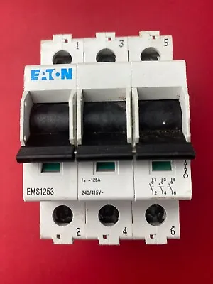 Eaton EMS1253 125A 3 Phase Main Switch Isolator  • £19.95