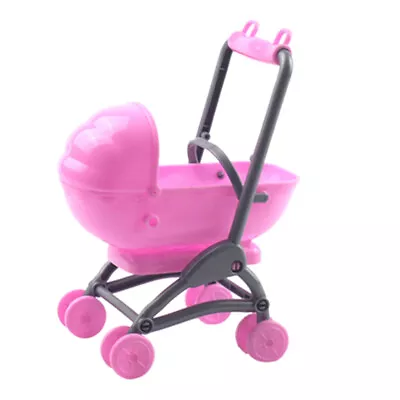 Mini Baby Carriage Toy For Dolls - Simulated Stroller Furniture- • £7.59