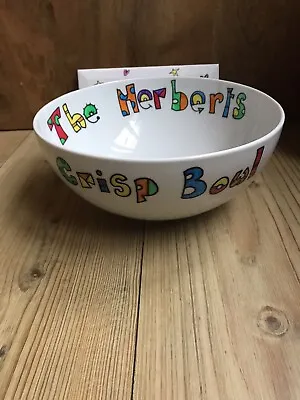 Hand Painted Personalised Extra Large Sharing Bowl Up To 40 Letters Customised. • £15