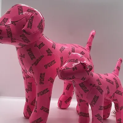 NWT X2 Victoria’s Secret PINK Collectable Monogram Display Stuffed Plush Dogs • $45.99