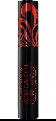 MAX FACTOR 2000 Calorie Curl Addict Mascara With Curved Brush - Black • £8.99