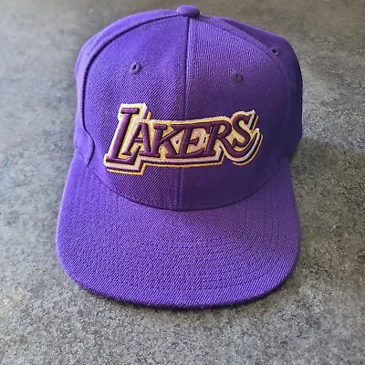 Mitchell & Ness Los Angeles Lakers Purple Gold Adjustable Snapback Hat Cap • $9.99
