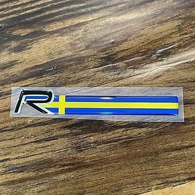 HIGH QUALITY 92mm R Design VOLVO Swedish Flag Replacement Grille Badge 30695855 • $12