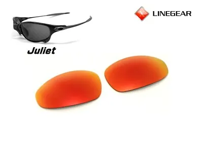 LINEGEAR Cardinal Red Non-Polarized Lens For Oakley X-Metal Juliet Fire [JU-CR] • $41