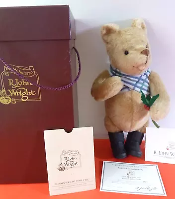 Vtg  XMAS 14  R John Wright Walt Disney Holiday Winnie The Pooh Bear Limited MIB • $239.99