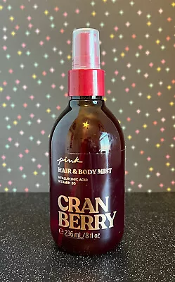 NEW Victoria's Secret PINK ~*CRANBERRY*~HAIR & BODY MIST 8 FL OZ • $20