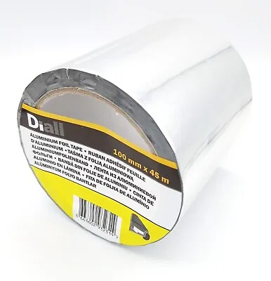 £8.99 • Buy Aluminium Foil Tape Insulation Board Loft Self Adhesive Diall Roll 100mm X 45m