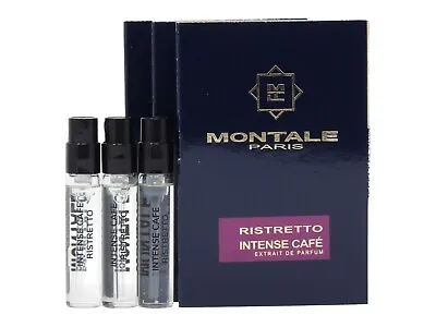 MONTALE PARIS RISTRETTO INTENSE CAFE EDP 2.0ml .06oz X 3 COLOGNE PERFUME SAMPLES • $14