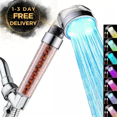 Led Shower Head High Pressure Handheld Shower Head With 7 Color Changing Lights • $29.89