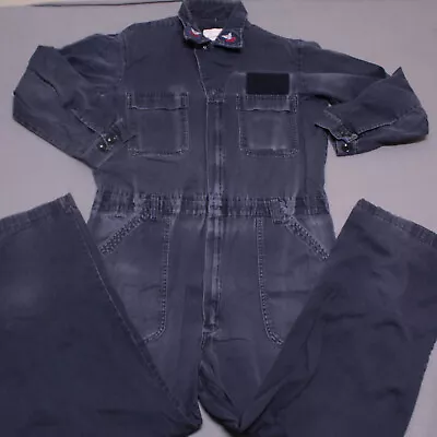 US NAVY Coveralls Mens 44 Blue Flame Resistanr Utilitiy FR Jumpsuit US Work • $28.49