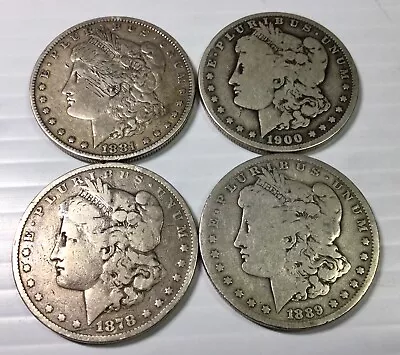 1878S 1881 1889O 1900O Morgan Dollar Lot Of 4 Coins Cull Or Better See Pictures • $123.99