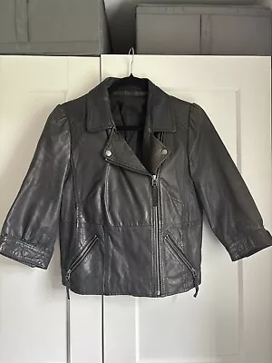 Vintage Leather Miss Selfridge Jacket • £15