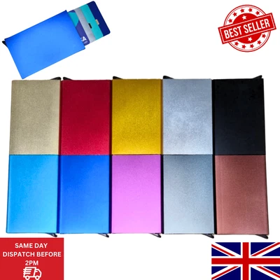£3.99 • Buy Wallet Card Holder Credit Mens Metal RFID Blocking Slim Money Clip Men Pocket