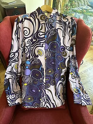 Gianni Versace Men’s Vintage Silk Shirt LARGE Made In Italy EXCELLENT • $595