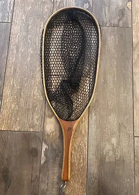 Brodin Fly Fishing Net Vintage Wooden 24” Great Shape Net Size 16.5” X 8” • $65