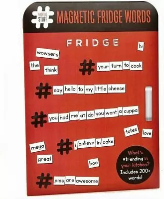 Words Fridge Magnet Funny 200+ Hashtag Magnetic Personal Family Message Fun New • £6.89