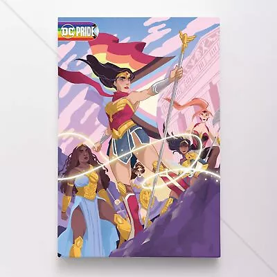 Wonder Woman Poster Canvas Justice League DC Comic Book Cover Art Print #41189 • $60.45