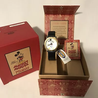 $99 • Buy Fossil Watch 75 Years With Mickey Mouse Limited Edition 0575/2000 LI-2228