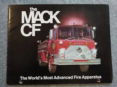 MACK CF FIRE TRUCK Vintage Truck Sales Brochure • $22.46