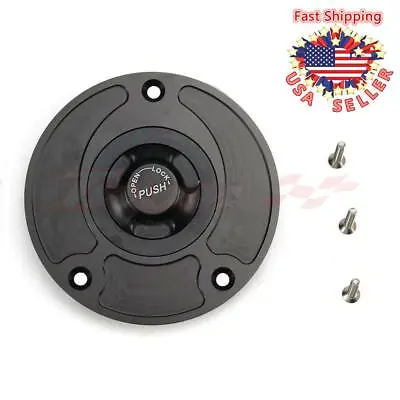 CNC Keyless Gas Fuel Tank Cap Cover For Suzuki GSXR600 750 1000 SV650 GSF650 New • $21.84