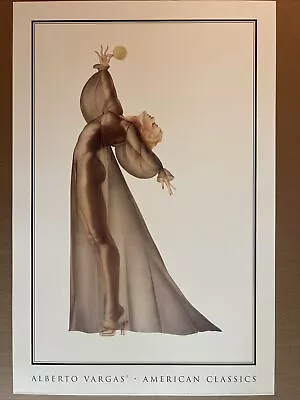 Alberto Vargas “Sheer Elegance” Beautiful New Condition! 1996 36X24  From 1941 • $89.95