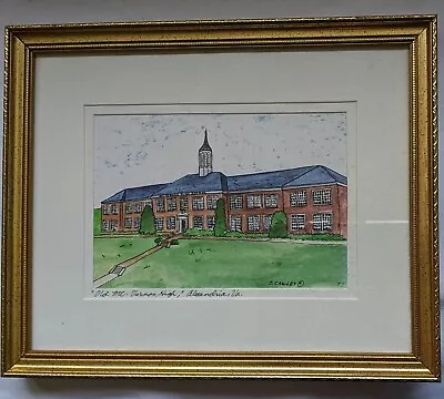 Jackie J Cawley Old Mt Mount Vernon High School Framed Numbered 51 Alexandria VA • $99.92