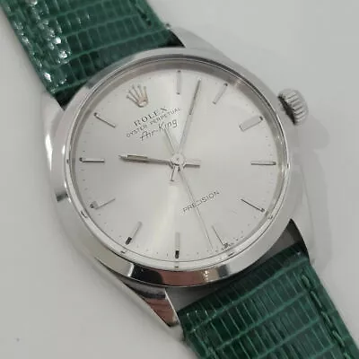 Mens Rolex Oyster Precision Ref 5500 Air King 34mm 1960s Swiss Automatic RJC170G • £4341.58