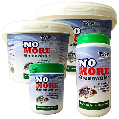 £9.40 • Buy TAP NO MORE Greenwater Green Water Clear Treatment Remover Garden Fish Koi Pond