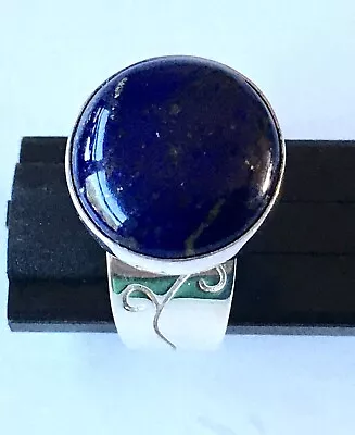 Jay King Mine Finds DTR 925 Lapis Lazuli Round Cabochon Ring Size 10 • $59.98