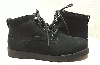 Ugg Bethany Black Lace Up Shearling Lined Boot Us 12 / Eu 43 / Uk 10.5 -  Nib • $99