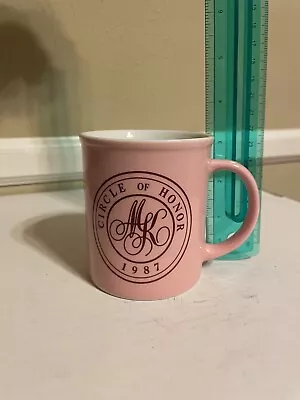 Vintage Mary Kay Pink Coffee Mug Tea Cup 1987 Circle Of Honor 3” • $14.99