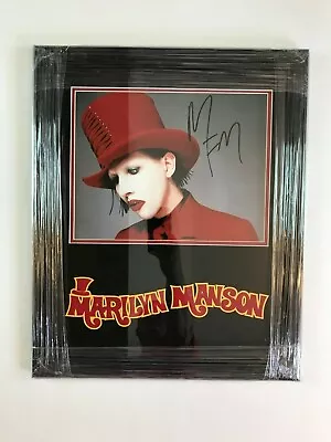 MARILYN MANSON Autographed Photo Custom Framed • $449.95