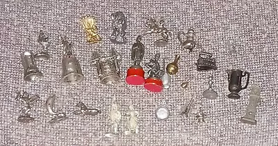 Lot Of Miniature Pewter & Metal Figures Wizard Dollhouse Miniatures Big Variety  • $9.99