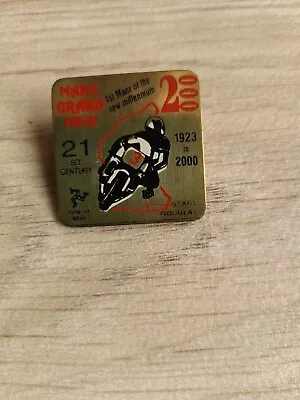 2000 Manx MGP TT Isle Of Man IOM Motorcycle Bike Racing Enamel Badge. • £7.99