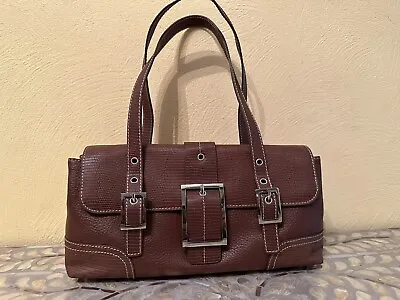 Authentic Maxx New York Brown Leather Bag Purse Handbag Lizard (New With Tag) • $25