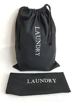 £7.84 • Buy Cotton Laundry Storage Travel Luggage Bag Sack Embroidered With Drawstring Close