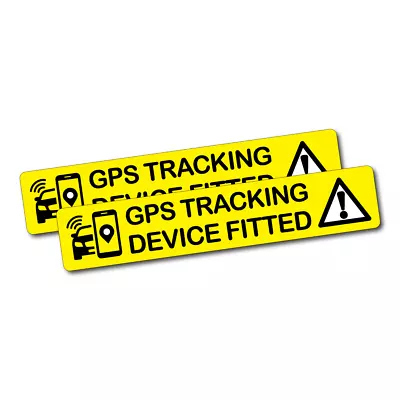 GPS Tracking Device Fitted Sticker Decal - Warning Caution Car Window Ute 4x4 • $11.50