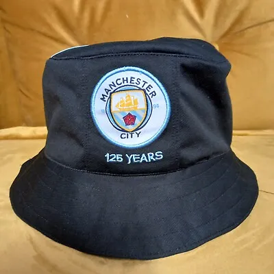 £24.95 • Buy MANCHESTER CITY Football Team Bucket Hat From Upcycled Official Puma Shirt