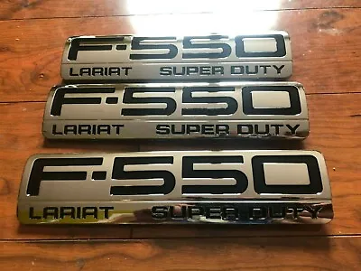 3x 2005-2010 F550 LARIAT SUPER DUTY FRONT FENDER TAILGATE EMBLEMS  5C3Z16720BB • $39.99