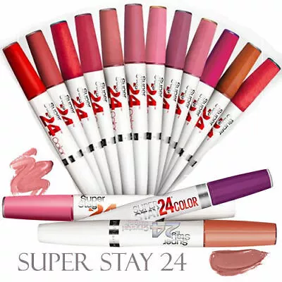 Maybelline Super Stay 24Hour Dual Ended Lipstick - Various Shades • £8.99