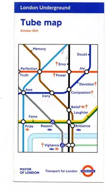 London Underground -  Pocket Tube Map -  October 2010 - Map By Barbara Kruger • £3.75