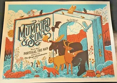 MUMFORD & SONS 2019 Gorge Amphitheater George WA AP Print SIGNED Poster IN STOCK • $147.77