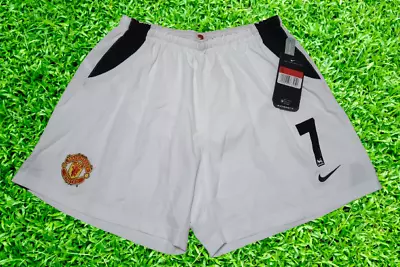 Manchester United Shorts #7 Beckham 100% Original Size L Vintage Rare • $129.99