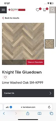 Karndean Wood Effect Knight Tile - Lime Washed Oak -£50/box - 40 Boxes Left • £50