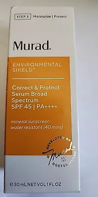 Murad Environmental Shield Correct&Protect Serum SPF45  Fl Oz Exp 1/24 • $12.99