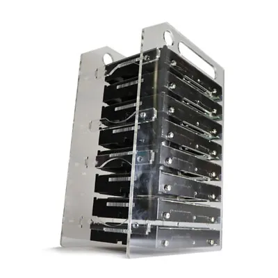 HDD Storage Bracket Organizer Case Rack Hard Drive Bay 3.5''Multi-Layer Optional • £39.59