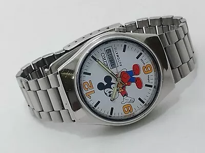 Vintage Seiko 5 Men's Automatic Cartoon Theme 7009A-ref Wrist Watch 17 Jewel • $59.99