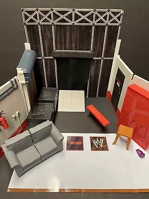 Fan Central Exclusive Mattel WWE Backstage Brawl Playset Near Complete No Box • $220