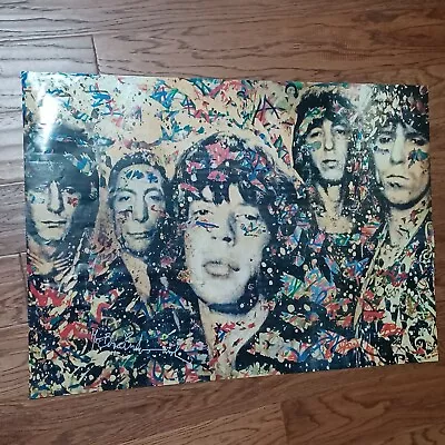 Mr Brainwash Rolling Stones Original Lithograph Poster London Rare. Bad Shape • $92